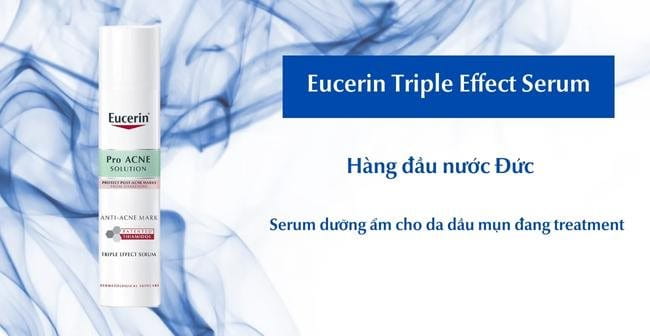 Serum dưỡng ẩm cho da dầu mụn trong giai đoạn treatment từ Eucerin