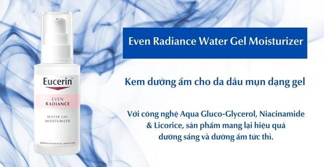 Kem dưỡng ẩm cho da dầu mụn dạng gel từ dược mỹ phẩm Eucerin
