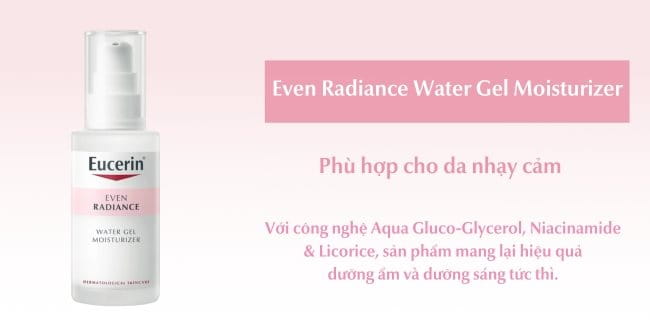 Gel dưỡng ẩm cho da nhạy cảm Eucerin Even Radiance Water Gel Moisturizer 