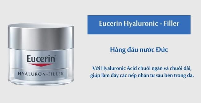 Sản phẩm chứa HA: Kem dưỡng Eucerin Hyaluronic - Filler