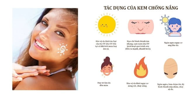 Tác dụng của kem chống nắng là gì?