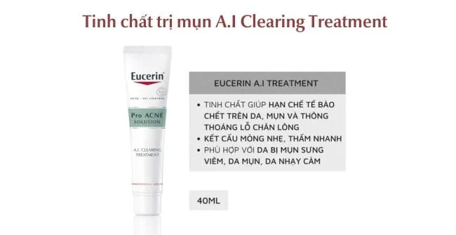 Tinh chất trị mụn Eucerin A.I Clearing Treatment