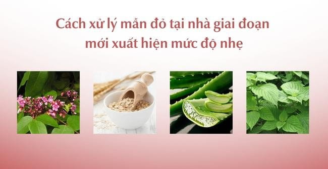 Xử lý mụn đỏ mức độ nhẹ