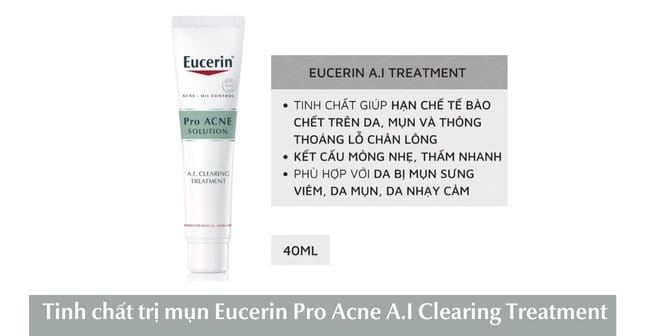 Tinh chất hỗ trợ trị mụn Eucerin ProAcne A.I Clearing Treatment