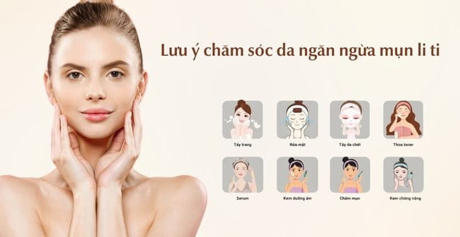 Lưu ý chăm sóc da ngăn ngừa mụn