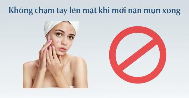 Nặn mụn xong không nên làm gì?