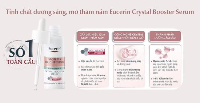 Tinh chất dưỡng sáng, trị thâm nám Eucerin Crystal Booster Serum