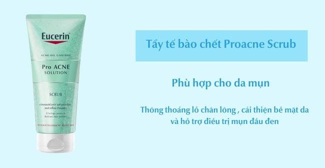 Tẩy tế bào chết Proacne Scrub hỗ trợ điều trị mụn đầu đen