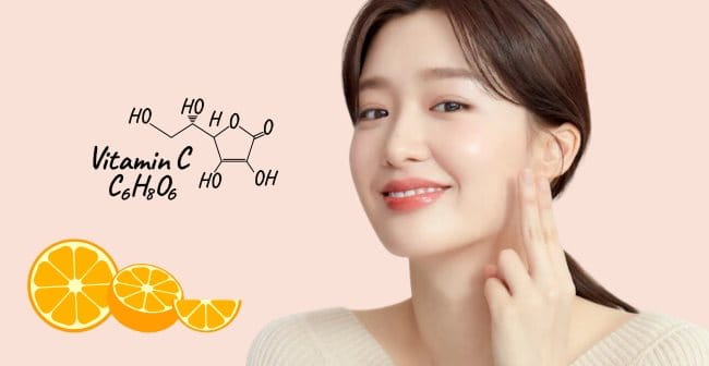 Serum dưỡng trắng da căng bóng chứa vitamin C