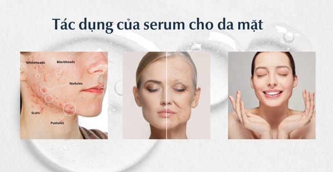 Tác dụng của serum đối với da mặt