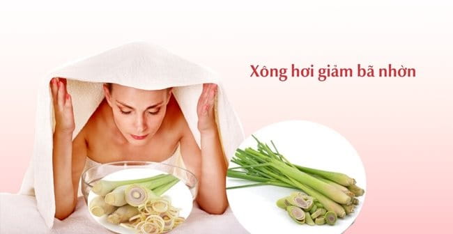 Xông hơi giảm bã nhờn