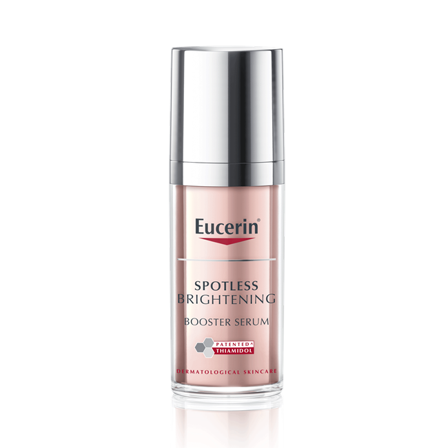 Tinh chất Eucerin Spotless Brightening Booster Serum có khả năng làm mờ tàn nhang và các vết thâm hiệu quả chỉ sau 2 tuần