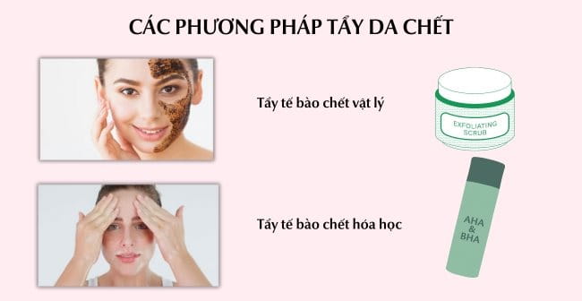 Các phương pháp tẩy da chết phổ biến