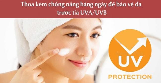 Thoa kem chống nắng đầy đủ để tình trạng thâm mụn không tệ đi