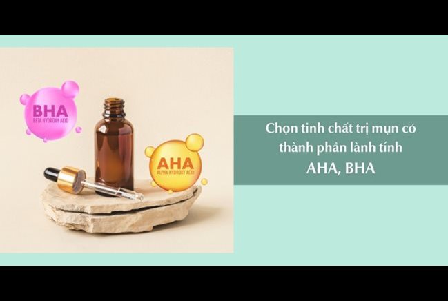 AHA và BHA là hai hoạt chất không thể không nhắc đến trong quá trình trị mụn