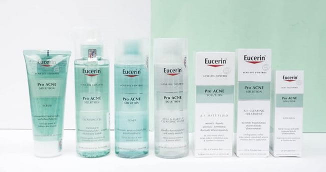 Dòng sản phẩm ProAcne từ Eucerin mang đến hiệu quả trị mụn và se khít lỗ chân lông chỉ sau 1 tuần.