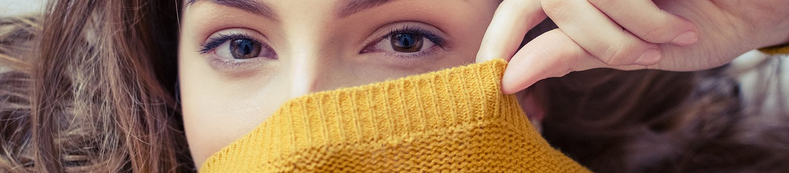 Woman with yellow sweater