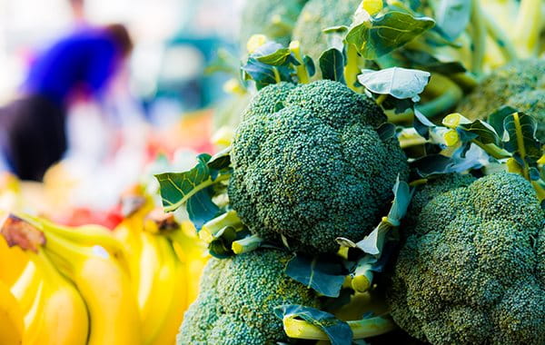 Broccoli in a supermarket