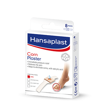 8 x Hansaplast Corn Plaster Strips, Corn Removal Plaster (size: 76 X 28 mm)