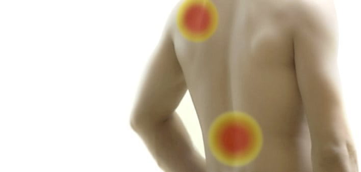 Rücken eines Mannes