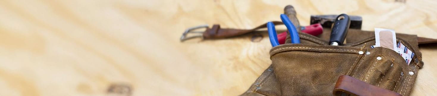 Heimwerker Gürtel mit Werkzeugen