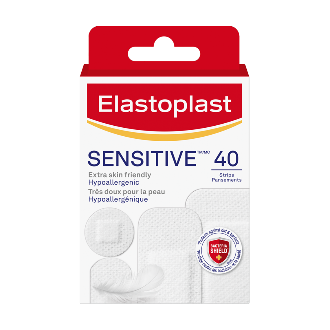 SensitiveTM Bandages - 40 strips - 4 sizes