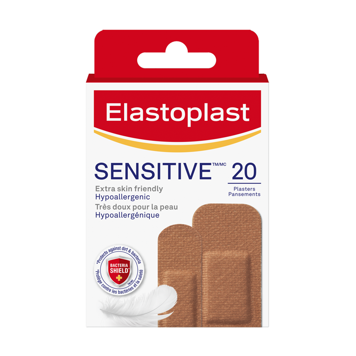 SensitiveTM Bandages Medium Skin Tone - 20 strips - 2 sizes