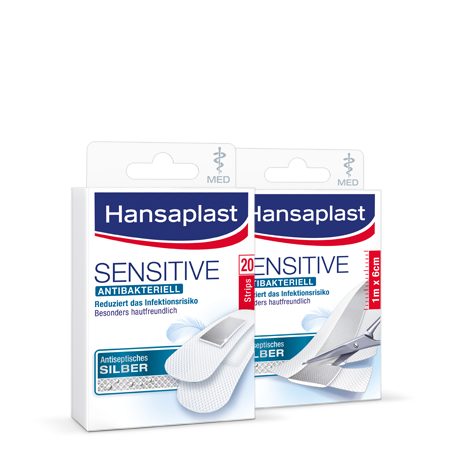 Sensitive MED Für empfindliche Haut mit antibakteriellem Silber | Hansaplast