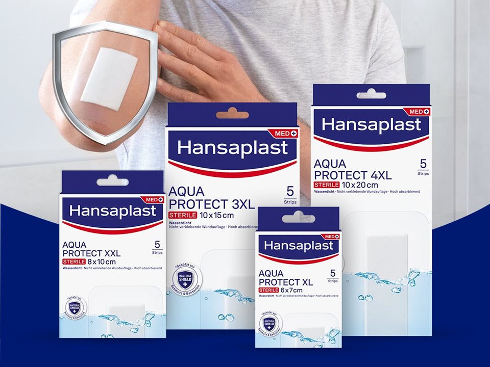 Hansaplast Sensitive & Aqua Protect XL+