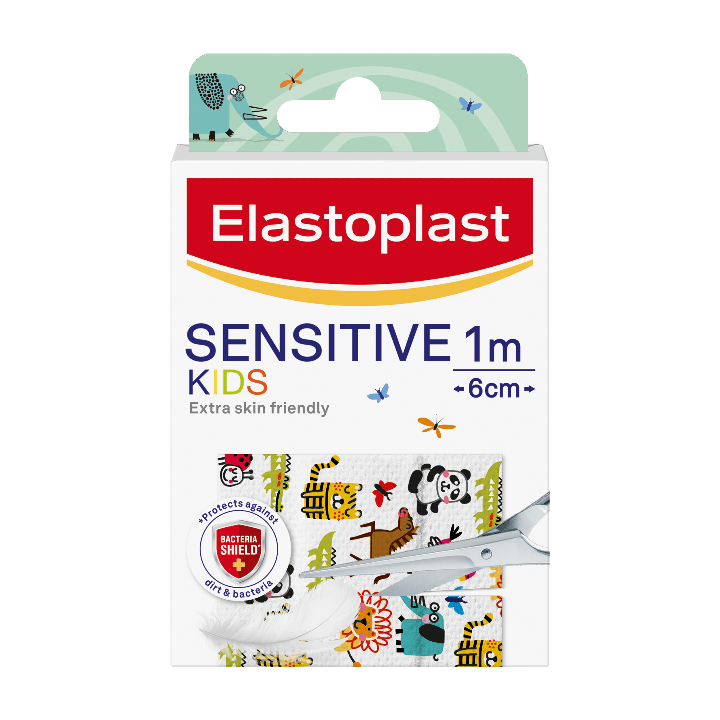 packshot of Elastoplast Kids Sensitive Plaster Dressing