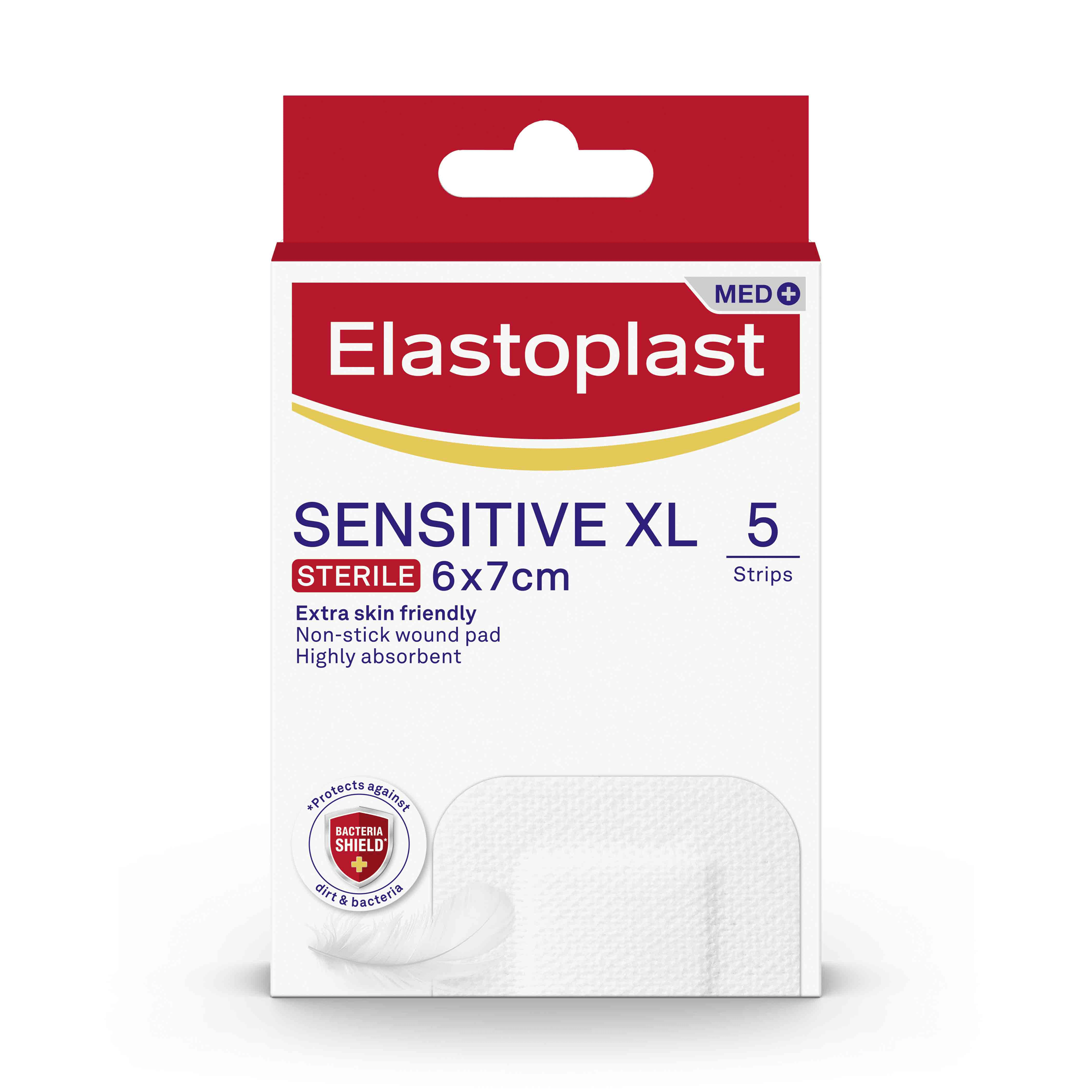 Packshot of Elastoplast Sensitive XL Dressing Plaster