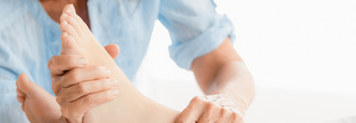 broken ankle being assessed