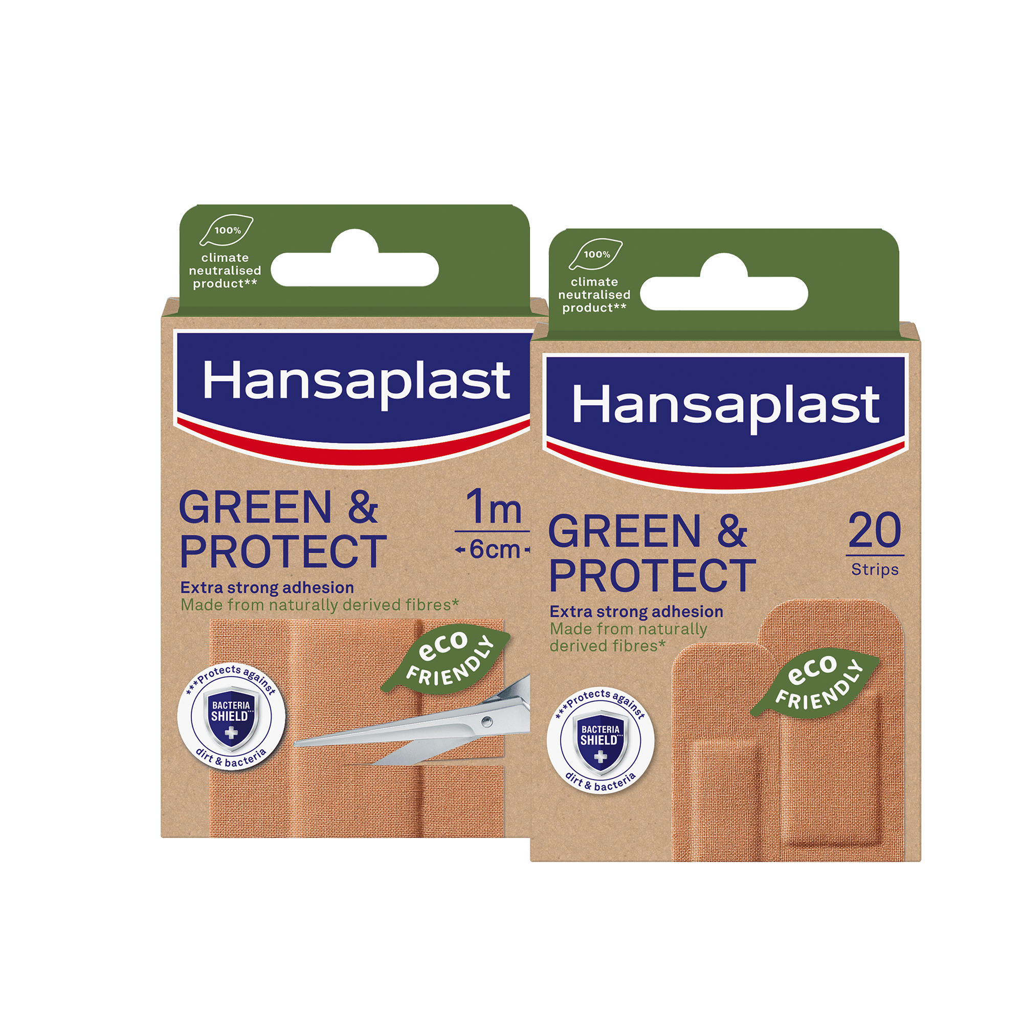 Hansaplast green and protect flasteri