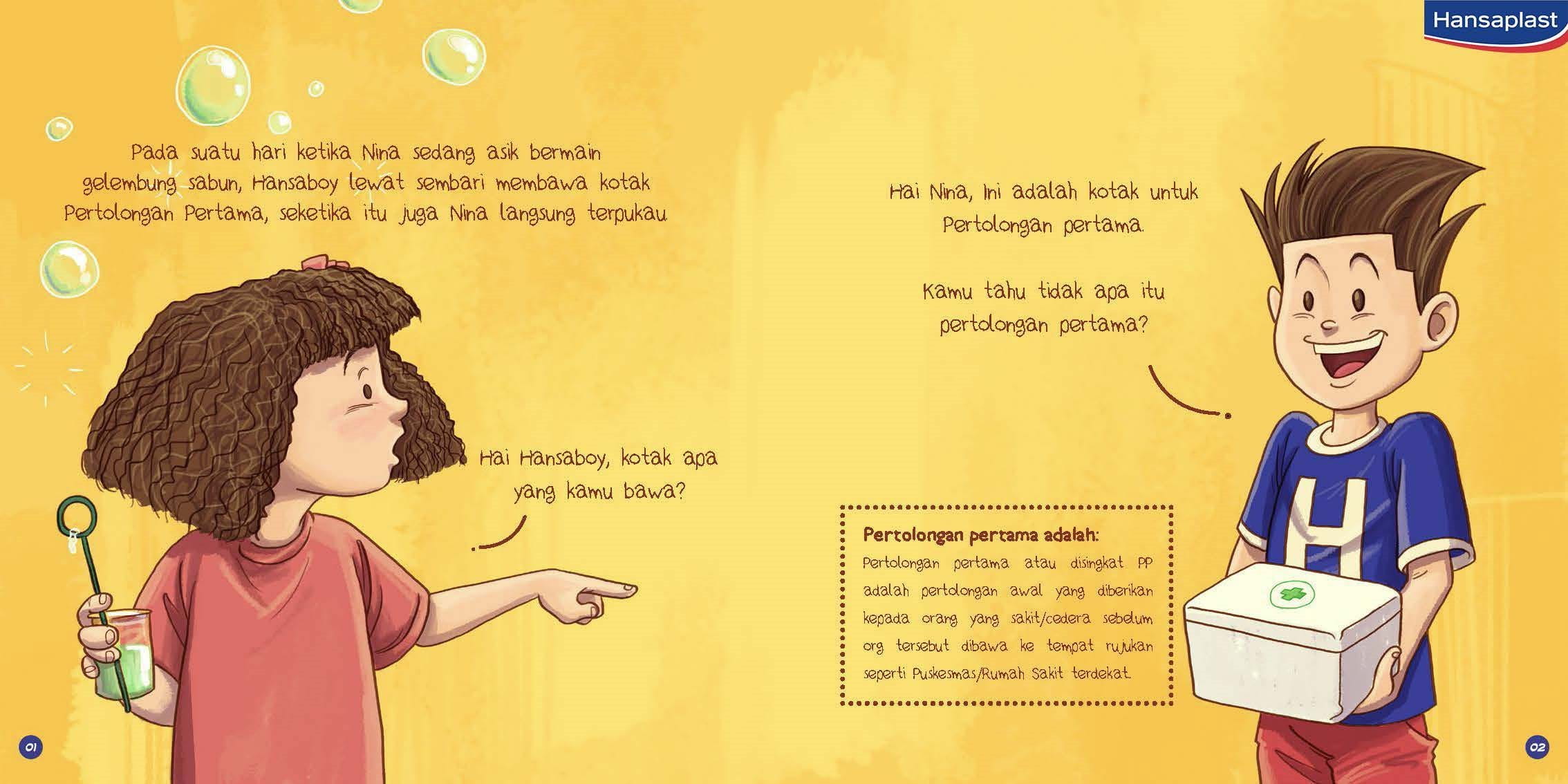 Hansaboy menjelaskan tentang arti pertolongan pertama.
