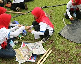 Aktivitas anak pada acara Aksi Siaga Hansaplast