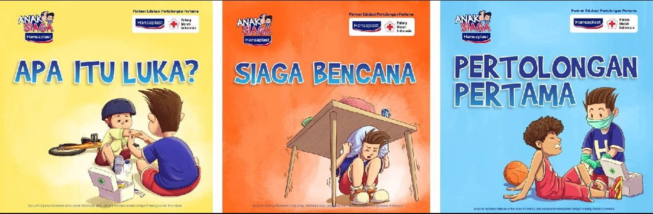 Seri buku cerita anak siaga sebagai edukasi pertolongan pertama