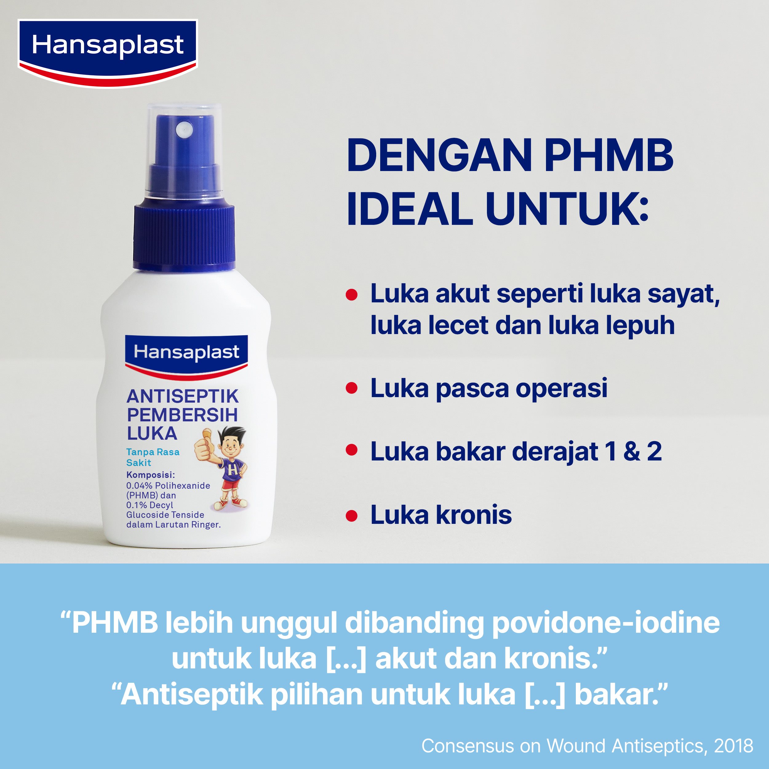 Kandungan Hansaplast Antiseptik Pembersih Luka 