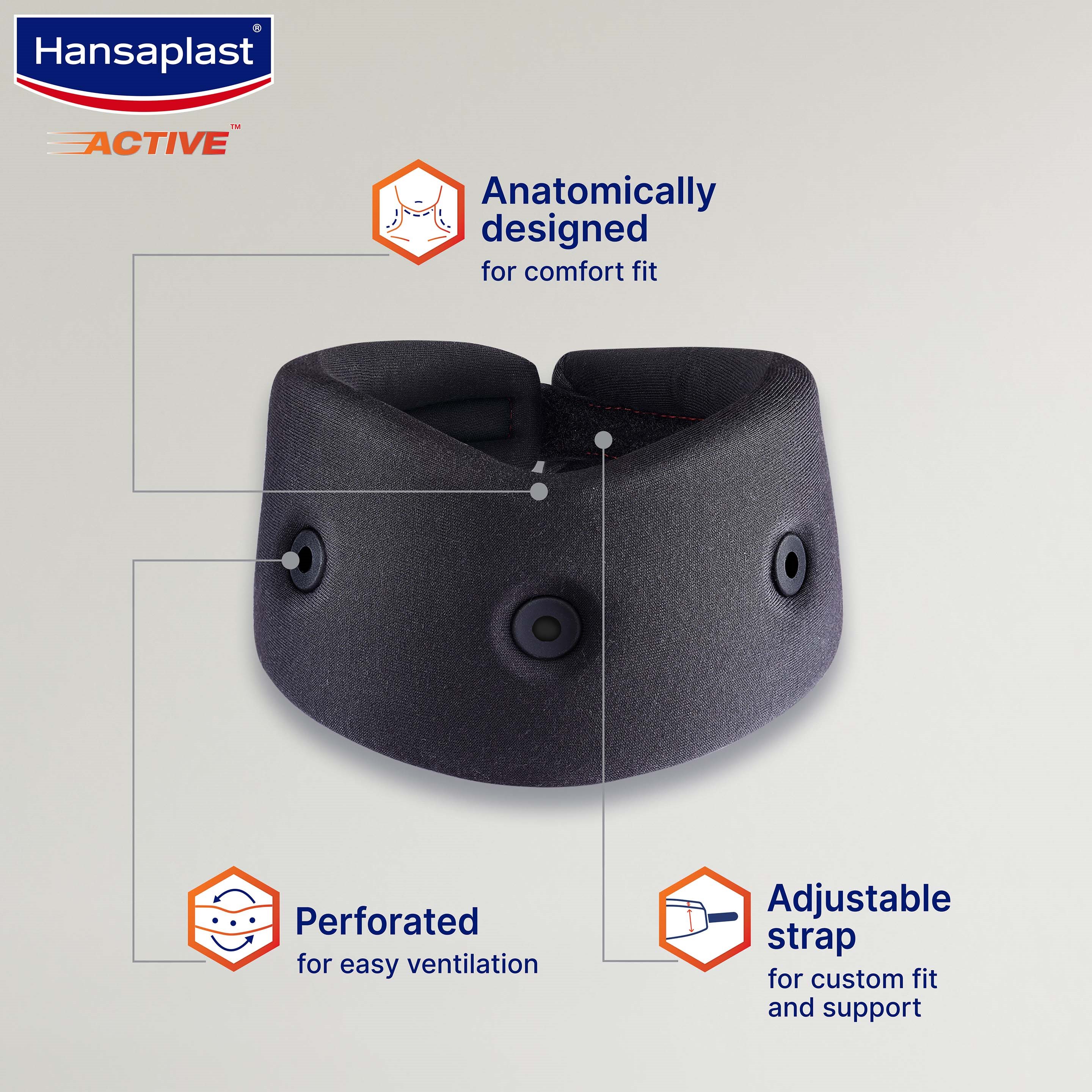 Adjustable Cervical Collar with Perforations