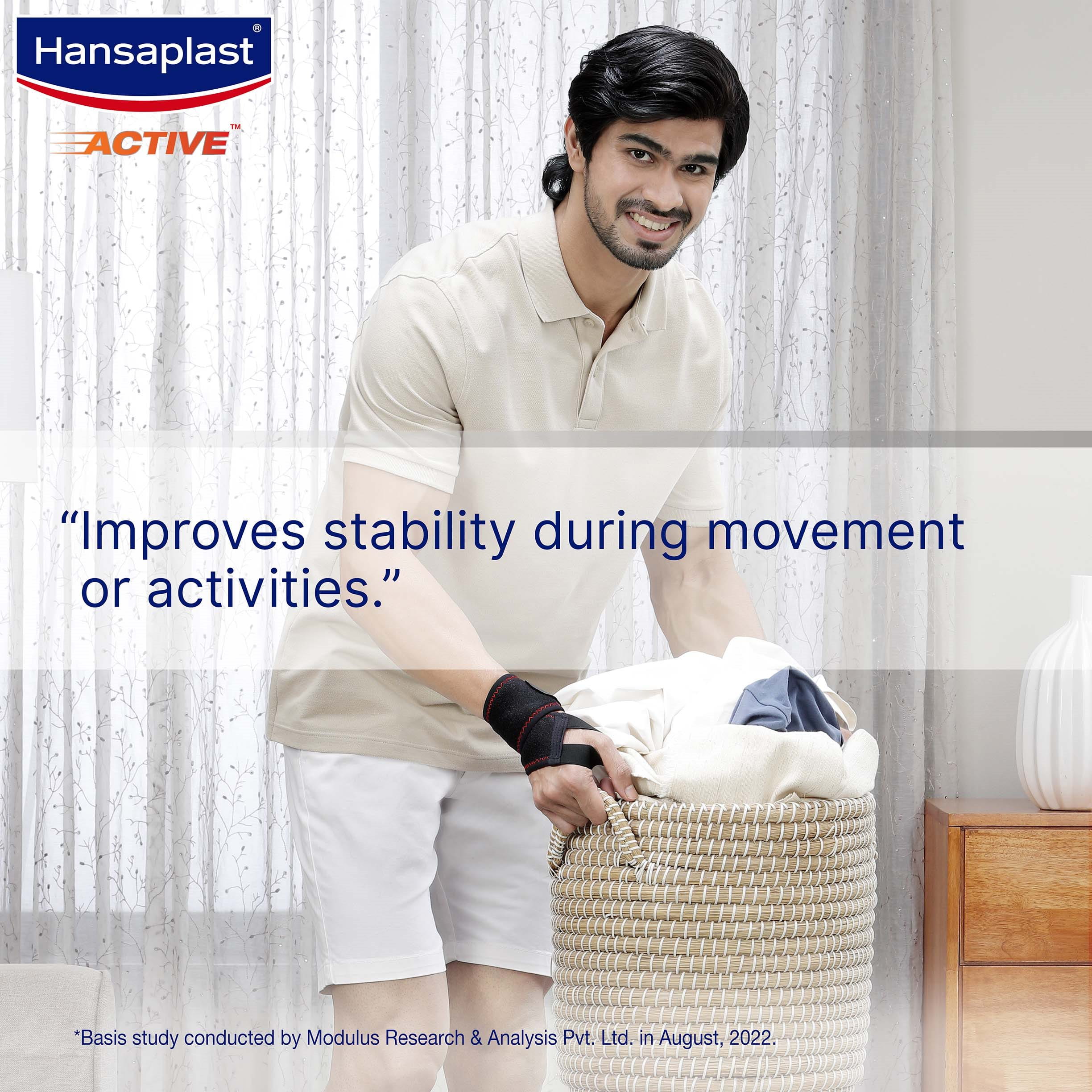 Improves stability during movement or activities