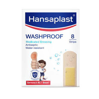 Washproof Plaster Small Pack | Anti-Septic water proof bandage for small wounds | Hansaplast