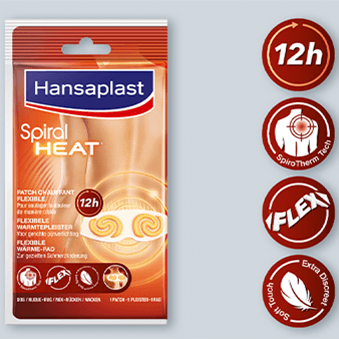 Spiral Heat Warmtepleisters voor Nekpijn| Hansaplast