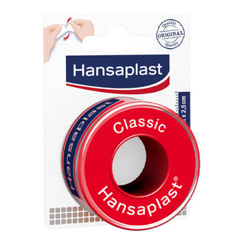 Verpakking met hechttape - Hansaplast