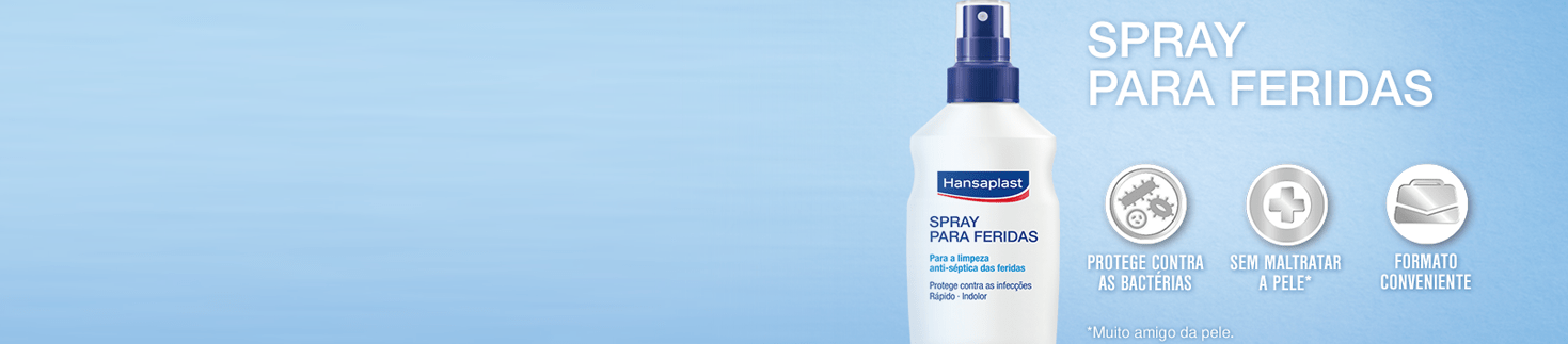 limpeza das feridas hansaplast