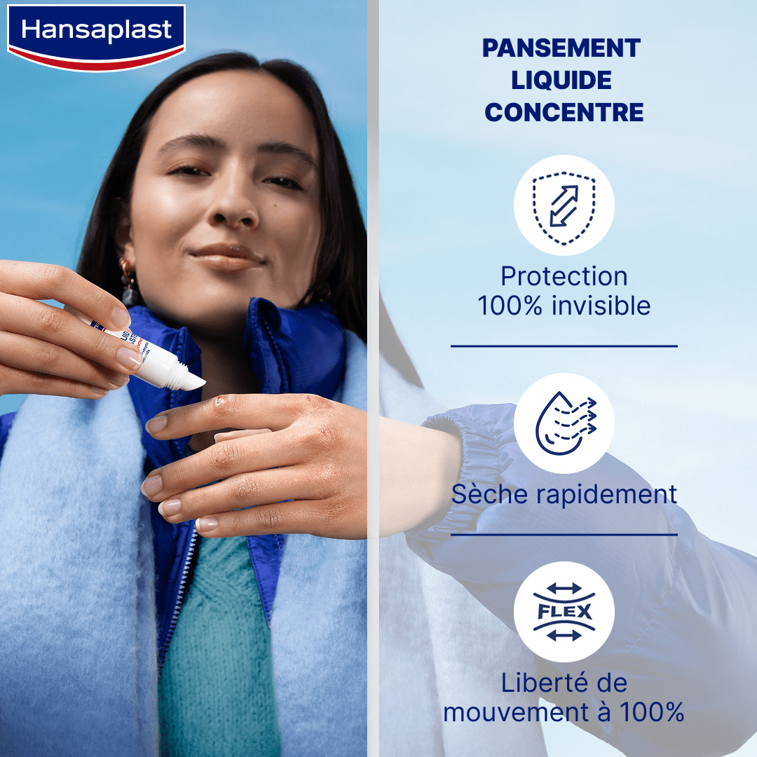 Image montrant les avantages du produit Second Skin Protection Pansement Liquide Concentré 10ml