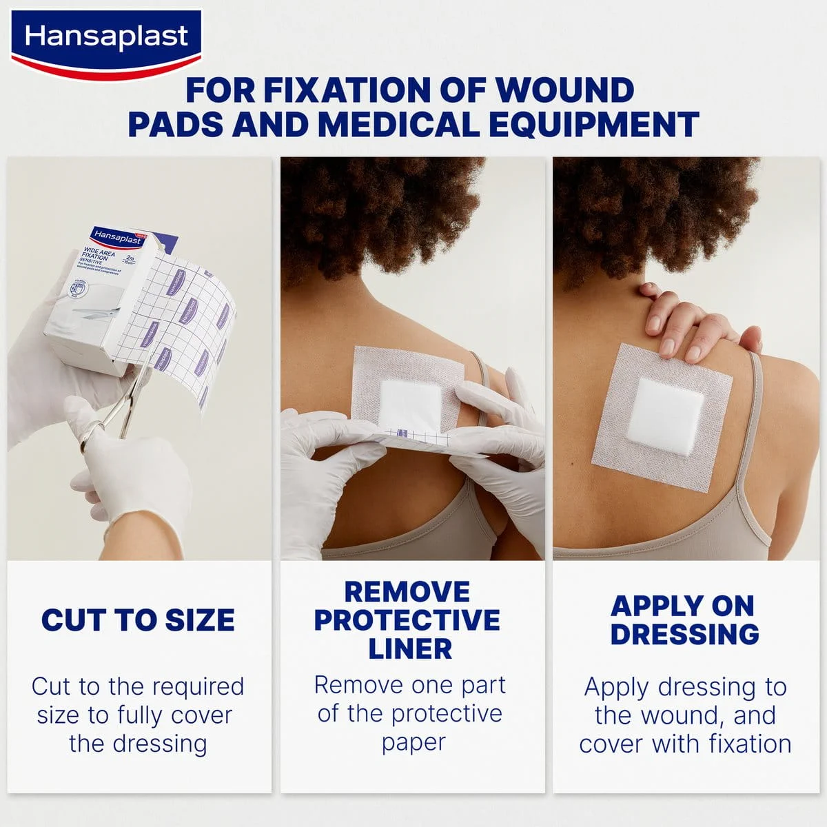 Hansaplast Wide Area Fixation - For Fixation of Dressings, Wound Pads and Medical Equipment Hansaplast Wide Area Fixation - For Fixation of Dressings, Wound Pads and Medical Equipment
