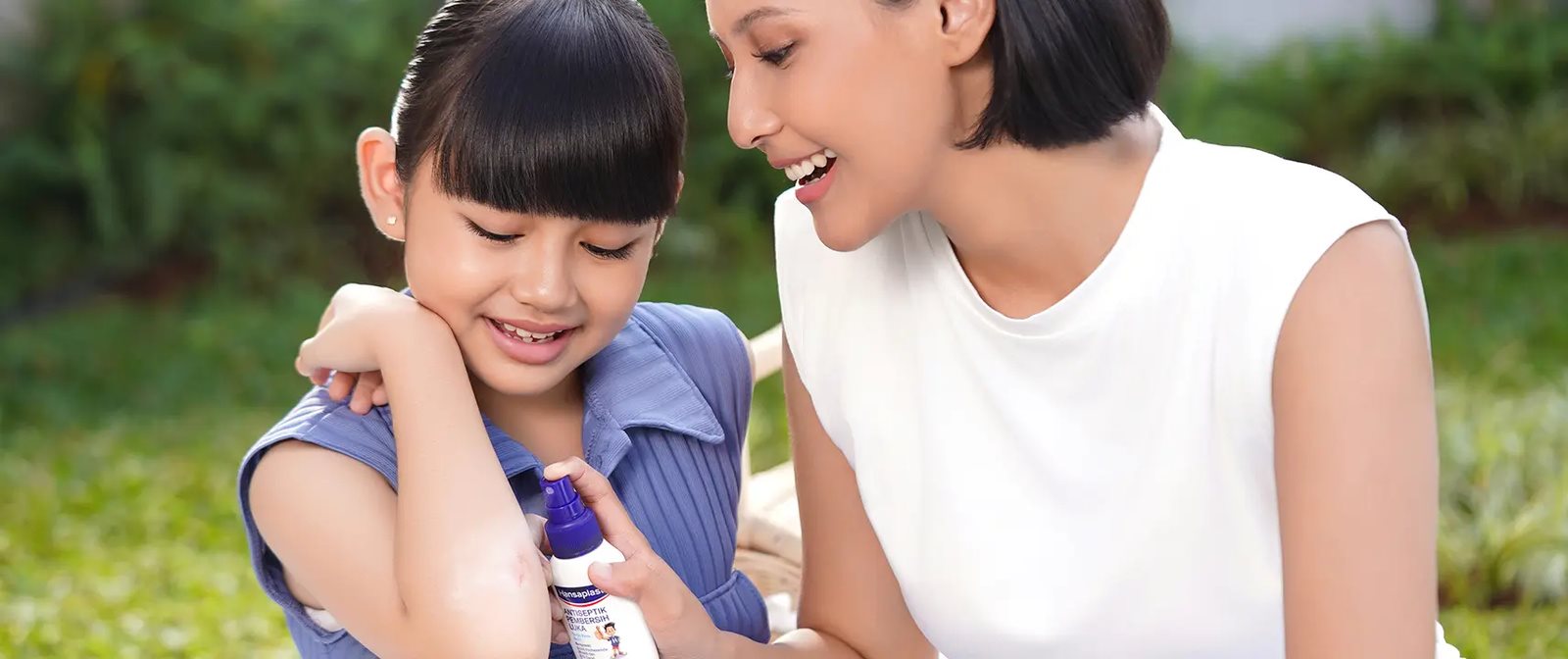 Hansaplast Antiseptik Pembersih Luka aman digunakan untuk anak