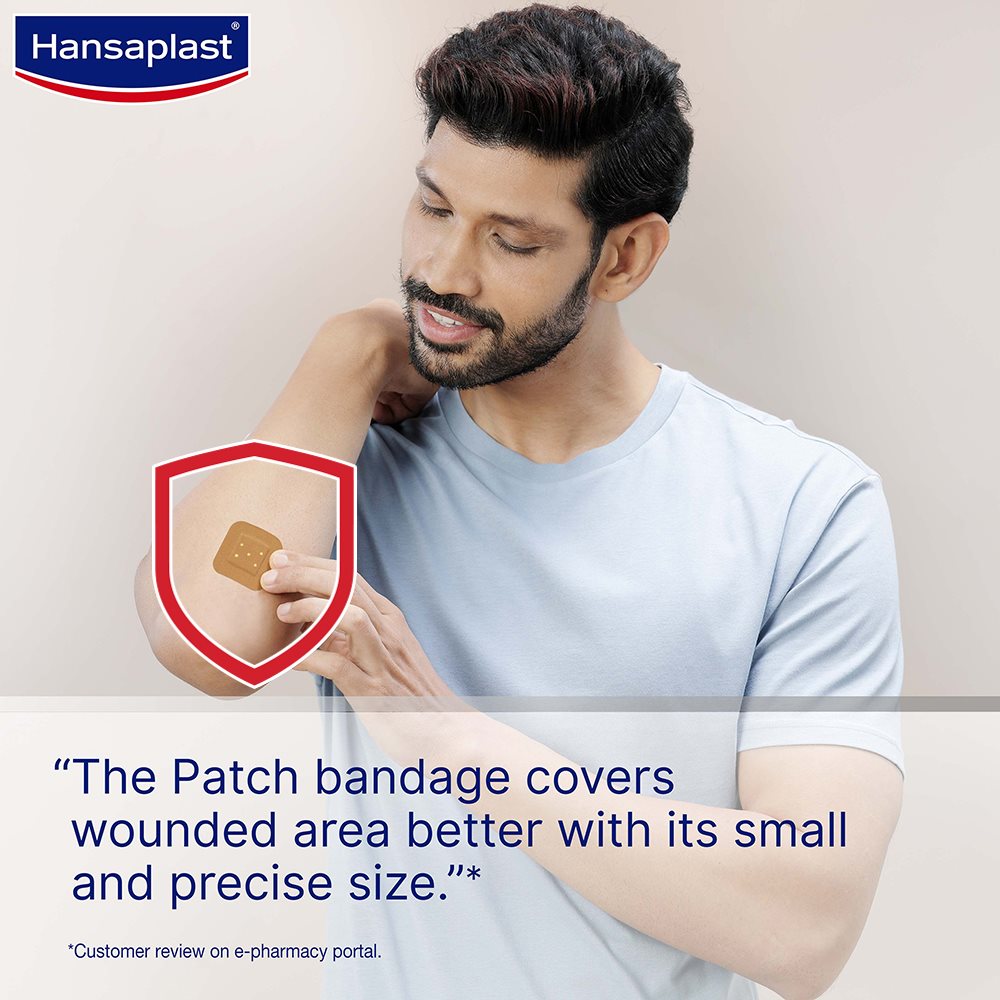 Bacterial protection with patch plaster