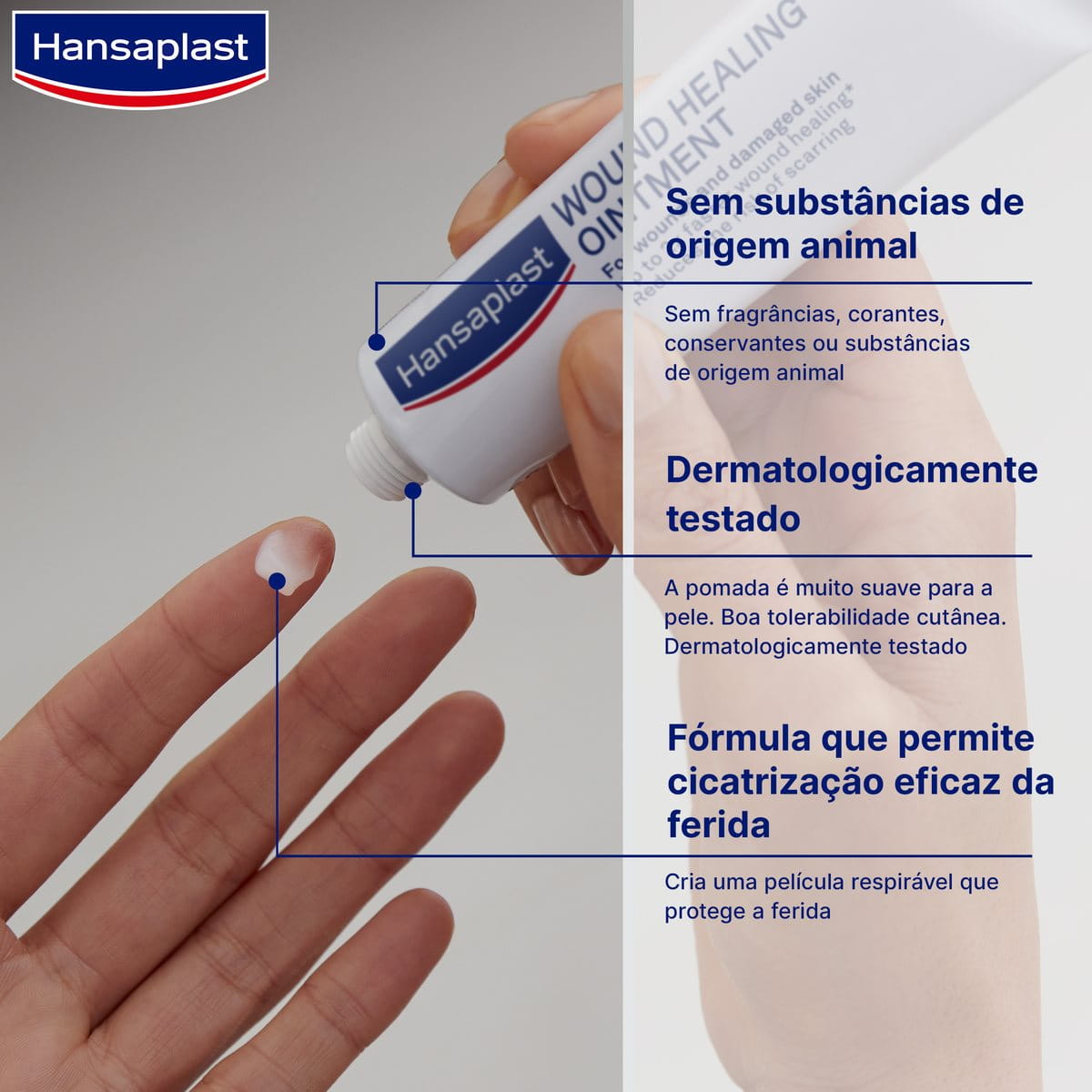 Pomada Cicatrizante 50g para Feridas Abertas | Hansaplast
