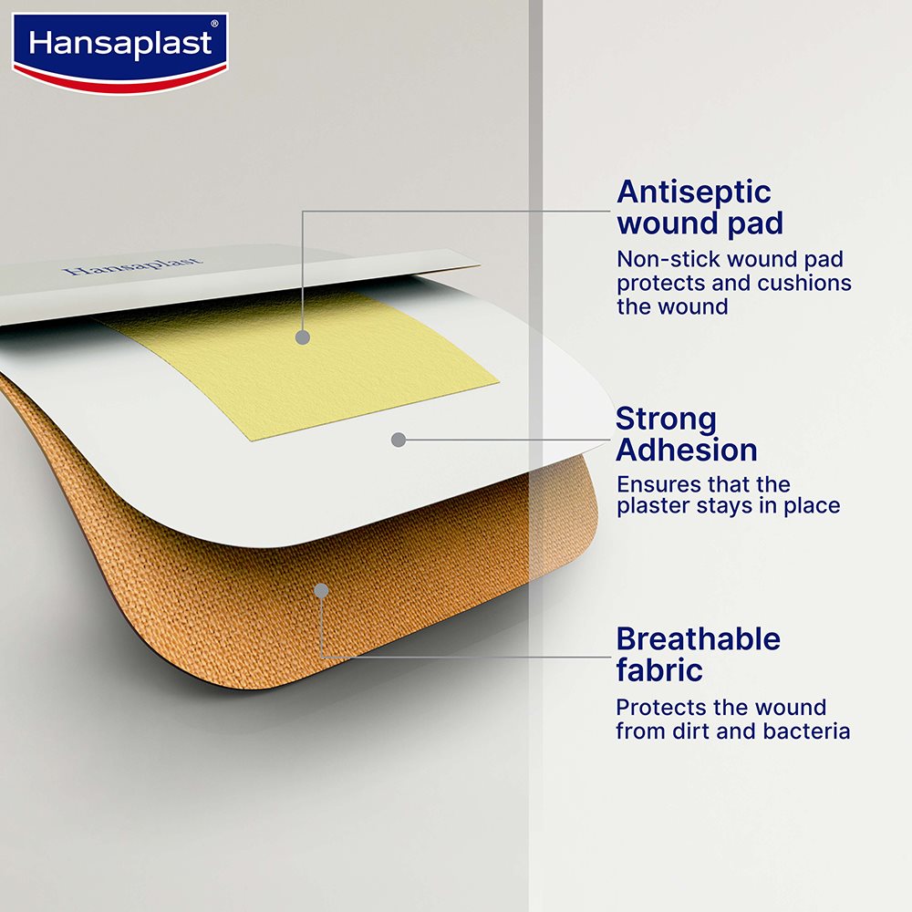 Breathable fabric wound pad