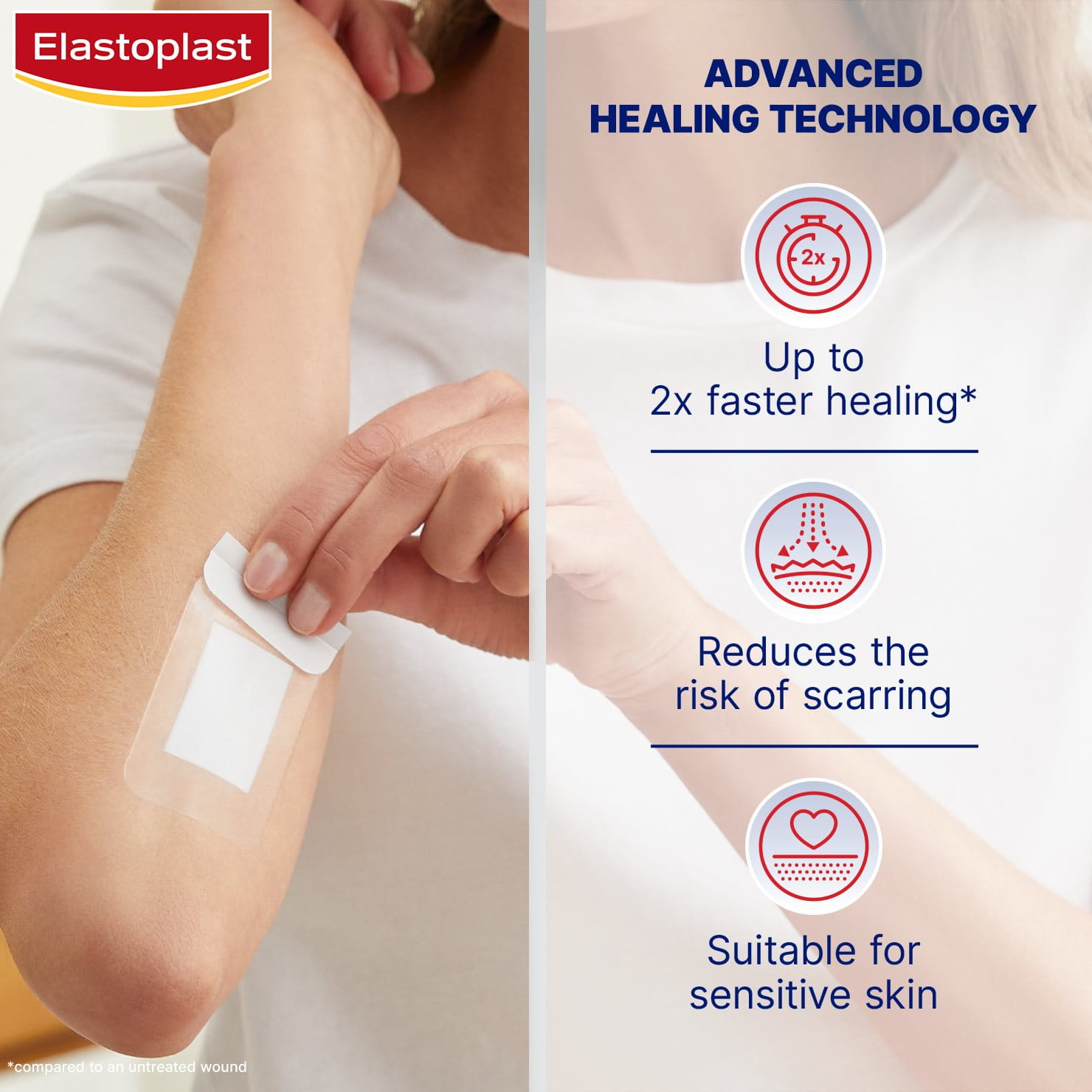 the benefits of Elastoplast Second Skin Hydrocolloid Plasters